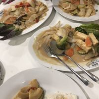 tofu and veggies in peanut sauce  at Mekong in Graz