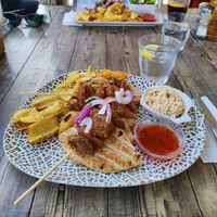 Vegan Souvlaki at Thomas Grill in Kos