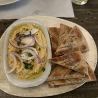 Fava with pita  at Thomas Grill in Kos