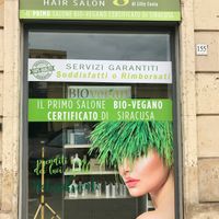 Located at the end of Corso Umberto - look for the vegan logos!  at Bio Vegan Hair Salon in Siracusa