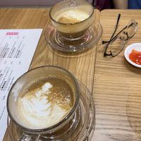 Flat white coffee  at Lotus Café 蓮心食坊 - Hougang in Northeast Singapore
