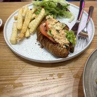 Salmonee Mustard Mayo Croissant   at Lotus Café 蓮心食坊 - Hougang in Northeast Singapore