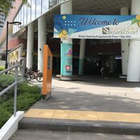 Hougang Rivercourt main entrance  at Lotus Café 蓮心食坊 - Hougang in Northeast Singapore