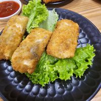 Red bean w banana at Lotus Café 蓮心食坊 - Hougang in Northeast Singapore