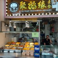 Stall front at Ju Fu Yuan Vegetarian Delight - 聚福缘素食 - Chinatown in Central Singapore