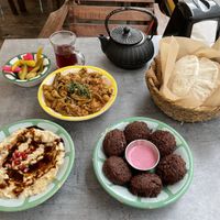 3 plates + bread and a tea  at Talerzyki in Wroclaw