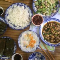 citronella mushrooms, mushrooms with cabbage and";cakes"; at Thanh Lieu in Hue