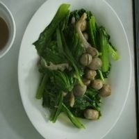 mushrooms and greens  at Thanh Lieu in Hue