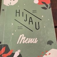 Menu Front   at Hijau - 绿 in Kuala Lumpur