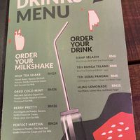 Shakes Menu  at Hijau - 绿 in Kuala Lumpur