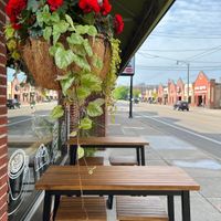 Val’s Bakery - new location on Brown St - patio  at Val's Bakery in Dayton