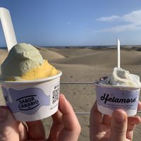 a nice reward after a walk in the dunes  at Helamore in Gran Canaria