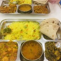 1x vegetarian & 1x vegan thali  at RK Dining in Preston