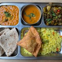 Thali. Not bad. I prefer Thali by Thira in Blackburn. The same price. at RK Dining in Preston