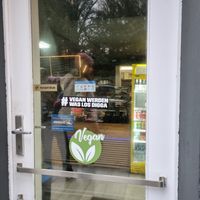 Front door at Köstlich Vegan in Tubingen