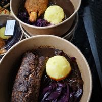 Vegane Ackerbohnen Roulade at Lupikuss in Wiesloch