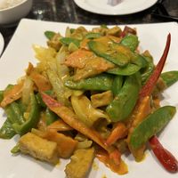 Szechuan tofu curry  at Mulan Bistro in Collierville