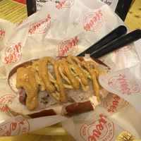 Captain beyond dog  at Steve's Hot Dogs in St Louis