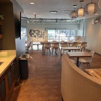 Upstairs seating  at LYFE Kitchen in Chicago