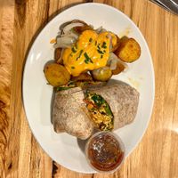 Vegan breakfast burrito   at LYFE Kitchen in Chicago