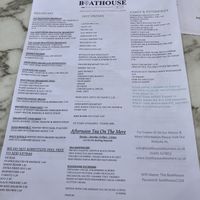 Breakfast/brunch menu  at The Boathouse in Ellesmere