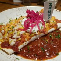Vegan enchilada at Chiquito in Gateshead