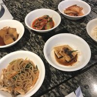 Banchan at New Shin-la Kwan in Sao Paulo