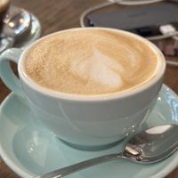 Cappuccino with oat milk   at Good Eats in Hoi An