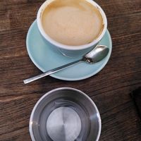 Caramel cappuccino woth oat milk at Good Eats in Hoi An