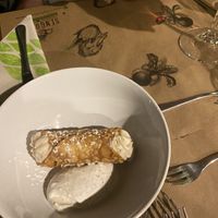 Vegan cannollo at Singola Ristorante Naturale in Modica