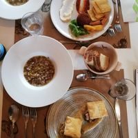 first course & soup at Singola Ristorante Naturale in Modica