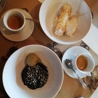 dessert & coffee at Singola Ristorante Naturale in Modica