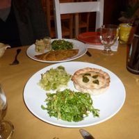 Nice served the food on our plates and tasted delicious too. at Singola Ristorante Naturale in Modica