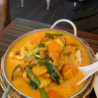 Vegan red curry  at Linnea & Basilika in Kristianstad