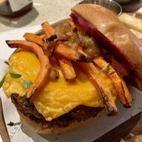 Vegan Burger (made in-house w/ lentils )  at OL'DAYS in Miami