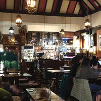 A bad photo of a beautiful building at Ottoman Coffeehouse in Glasgow