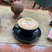 pistachio rose oat latte   at Ottoman Coffeehouse in Glasgow