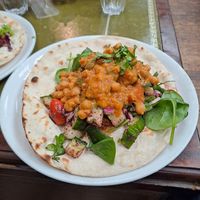 Chickpea shawarma at Ottoman Coffeehouse in Glasgow
