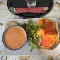 vegan lunch   at Art Kuha Odeon in Izola