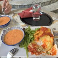 vegan lunch  at Art Kuha Odeon in Izola