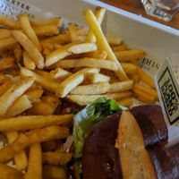 Vegan burger at The Crown in Reading