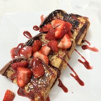 Vegan Stuffed Strawberry French Toast   at Watusi in Hilton Head Island