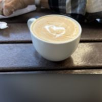Latte with oatmilk  at Watusi in Hilton Head Island