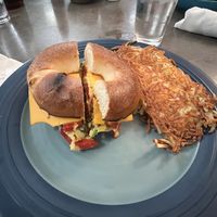 Vegan breakfast sandwich  at Watusi in Hilton Head Island