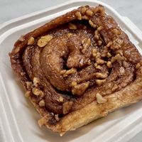 Vegan cinnamon roll   at The Sisters Restaurant in Everett