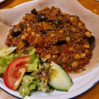 Linsen mit Aubergine und Kichererbsen at Ebony in Stuttgart