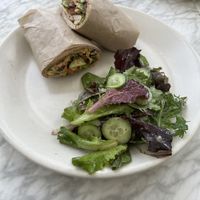 Mediterranean wrap with simple side salad   at True Food Kitchen in Gaithersburg