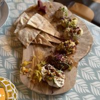 Mezze board   at Otto Vegan Empire in Stockport