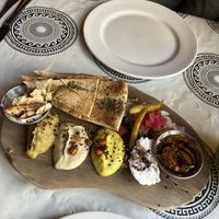 Vegan mezze - starter  at Otto Vegan Empire in Stockport