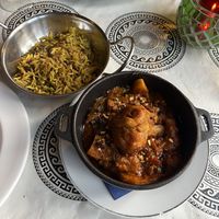 Vegetable Qurma and mujadara rice   at Otto Vegan Empire in Stockport